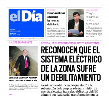 Diario El Día impreso 04-04-2015