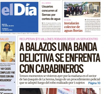 Diario El Día impreso 07-04-2015