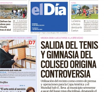 Diario El Día impreso 12-04-2015