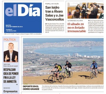 Diario El Día impreso 15-09-2014