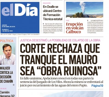 Diario El Día impreso 23-04-2015