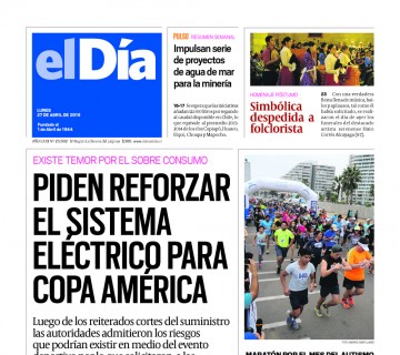 Diario El Día impreso 27-04-2015