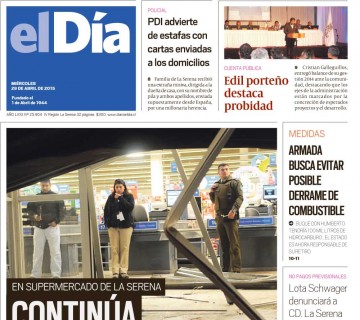 Diario El Día impreso 29-04-2015
