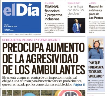 Diario El Día impreso 30-04-2015