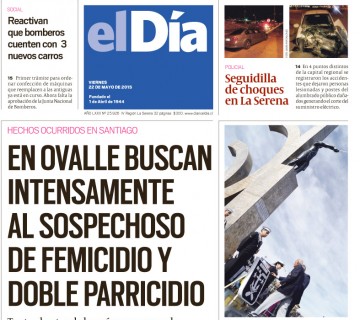 Diario El Día impreso 22-05-2015