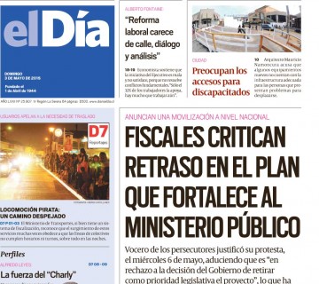 Diario El Día impreso 03-05-2015
