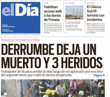 Diario El Día impreso 09-05-2015