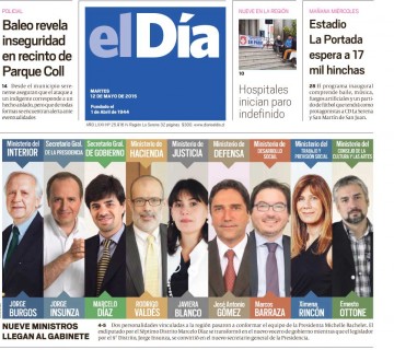 Diario El Día impreso 12-05-2015