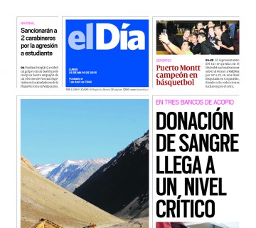 Diario El Día impreso 25-05-2015