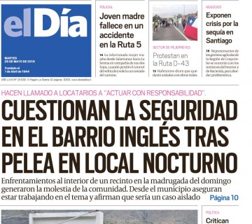 Diario El Día impreso 26-05-2015