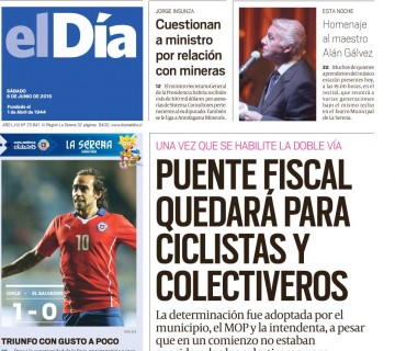 Diario El Día impreso 06-06-2015