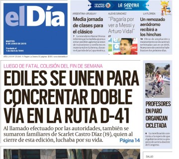 Diario El Día impreso 09-06-2015