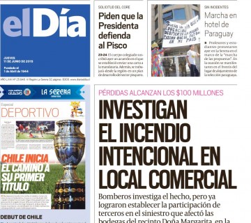 Diario El Día impreso 11-06-2015