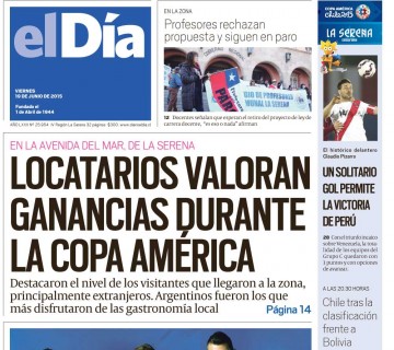 Diario El Día impreso 19-06-2015