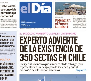 Diario El Día impreso 26-09-2014