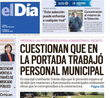 Diario El Día impreso 02-07-2015