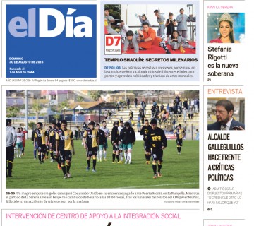 Diario El Día impreso 30-08-2015