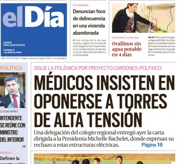 Diario El Día impreso 16-07-2015