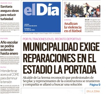Diario El Día impreso 23-07-2015
