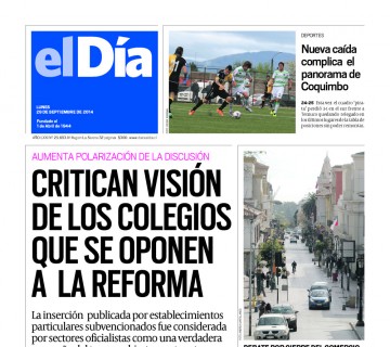 Diario El Día impreso 28-09-2014
