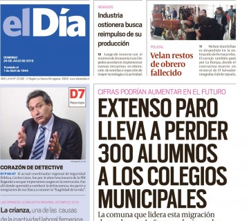 Diario El Día impreso 26-07-2015