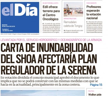 Diario El Día impreso 28-07-2015