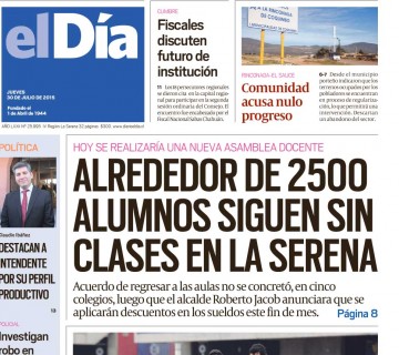 Diario El Día impreso 30-07-2015