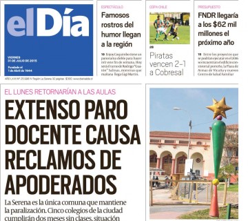 Diario El Día impreso 31-07-2015