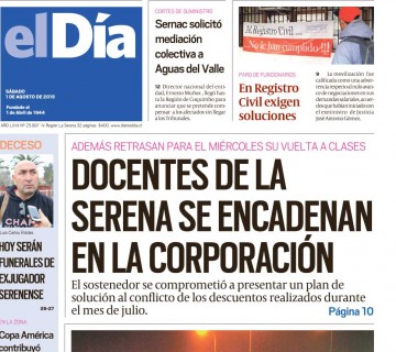 Diario El Día impreso 01-08-2015