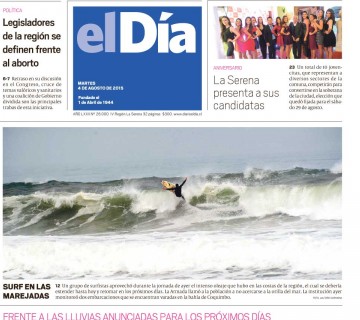 Diario El Día impreso 04-08-2015