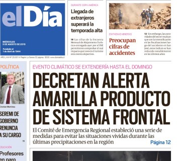 Diario El Día impreso 05-08-2015