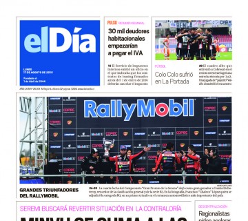 Diario El Día impreso 17-08-2015