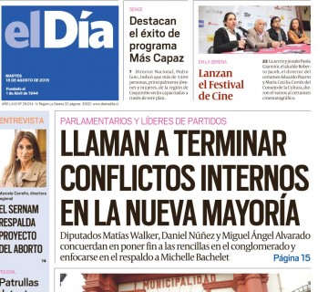 Diario El Día impreso 18-08-2015