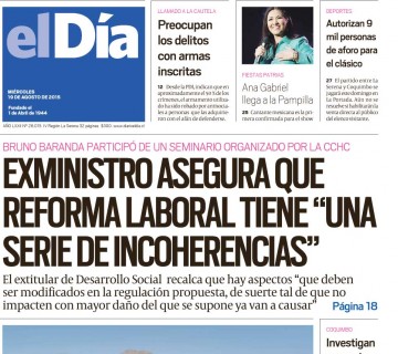 Diario El Día impreso 19-08-2015