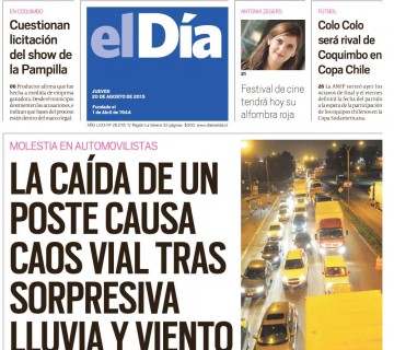Diario El Día impreso 20-08-2015