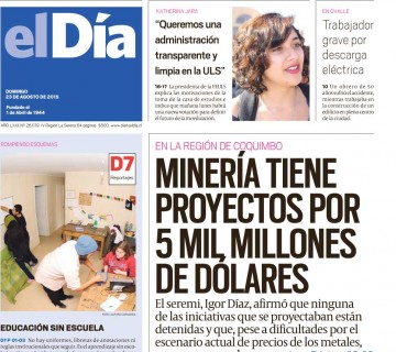 Diario El Día impreso 23-08-2015
