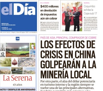 Diario El Día impreso 26-08-2015