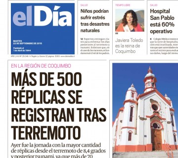 Diario El Día impreso 22-09-2015