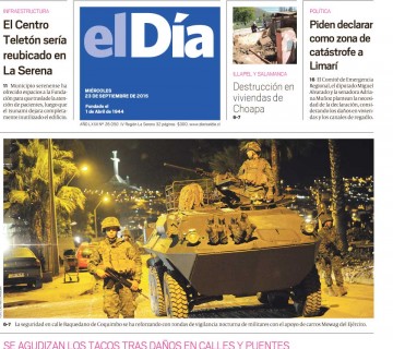 Diario El Día impreso 23-09-2015