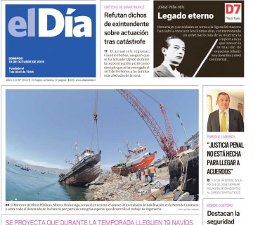 Diario El Día impreso 18-10-2015