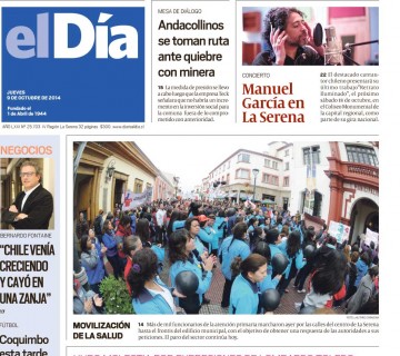 Diario El Día impreso 09-10-2014