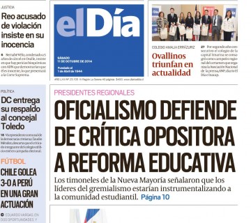 Diario El Día impreso 10-10-2014