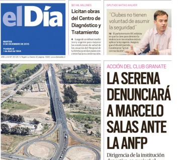 Diario El Día impreso 08-12-2015