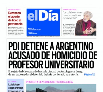 Diario El Día impreso 09-12-2015