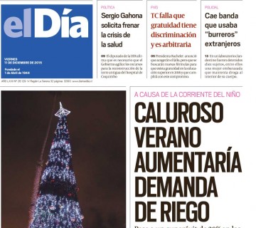 Diario El Día impreso 11-12-2015