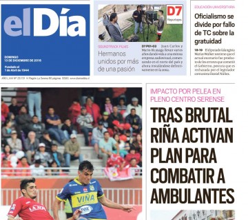 Diario El Día impreso 13-12-2015