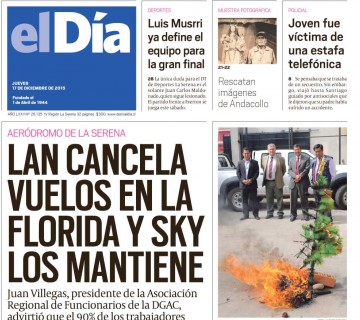 Diario El Día impreso 17-12-2015
