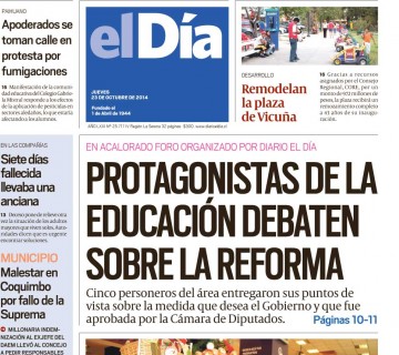 Diario El Día impreso 23-10-2014