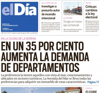 Diario El Día impreso 23-12-2015