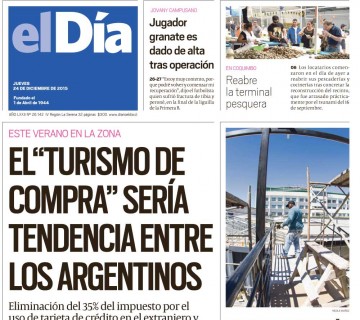 Diario El Día impreso 24-12-2015